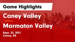 Caney Valley  vs Marmaton Valley  Game Highlights - Sept. 23, 2021