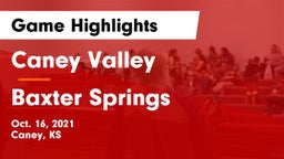 Caney Valley  vs Baxter Springs   Game Highlights - Oct. 16, 2021