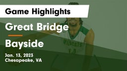 Great Bridge  vs Bayside  Game Highlights - Jan. 13, 2023