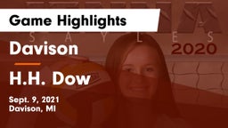 Davison  vs H.H. Dow  Game Highlights - Sept. 9, 2021