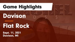 Davison  vs Flat Rock  Game Highlights - Sept. 11, 2021