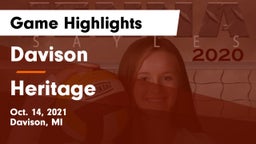 Davison  vs Heritage  Game Highlights - Oct. 14, 2021
