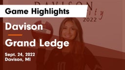 Davison  vs Grand Ledge  Game Highlights - Sept. 24, 2022