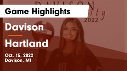 Davison  vs Hartland Game Highlights - Oct. 15, 2022
