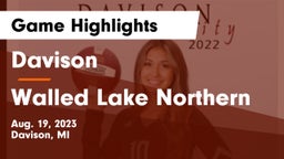 Davison  vs Walled Lake Northern Game Highlights - Aug. 19, 2023
