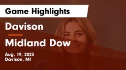 Davison  vs Midland Dow Game Highlights - Aug. 19, 2023