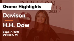 Davison  vs H.H. Dow  Game Highlights - Sept. 7, 2023