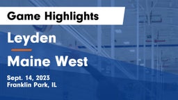 Leyden  vs Maine West  Game Highlights - Sept. 14, 2023