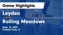 Leyden  vs Rolling Meadows  Game Highlights - Sept. 16, 2023