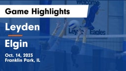 Leyden  vs Elgin  Game Highlights - Oct. 14, 2023