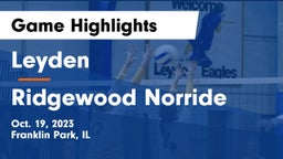 Leyden  vs Ridgewood  Norride Game Highlights - Oct. 19, 2023