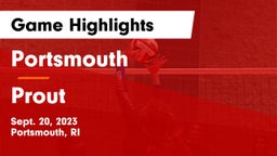 Portsmouth  vs Prout Game Highlights - Sept. 20, 2023