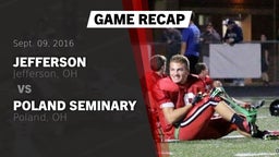 Recap: Jefferson  vs. Poland Seminary  2016