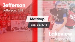Matchup: Jefferson  vs. Lakeview  2016