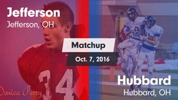 Matchup: Jefferson  vs. Hubbard  2016