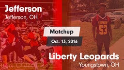 Matchup: Jefferson  vs. Liberty Leopards 2016