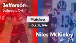 Matchup: Jefferson  vs. Niles McKinley  2016