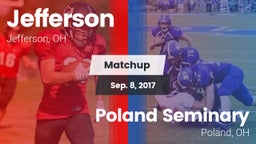 Matchup: Jefferson  vs. Poland Seminary  2017