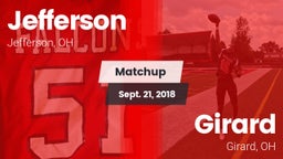 Matchup: Jefferson  vs. Girard  2018