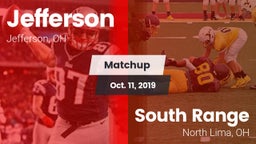 Matchup: Jefferson  vs. South Range 2019