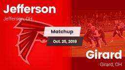 Matchup: Jefferson  vs. Girard  2019