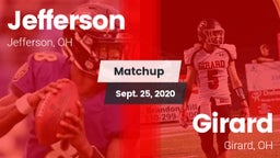 Matchup: Jefferson  vs. Girard  2020