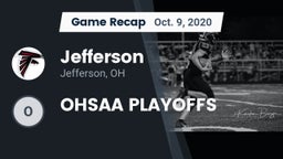 Recap: Jefferson  vs. OHSAA PLAYOFFS 2020
