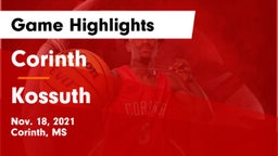 Corinth  vs Kossuth  Game Highlights - Nov. 18, 2021