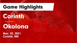 Corinth  vs Okolona Game Highlights - Nov. 23, 2021