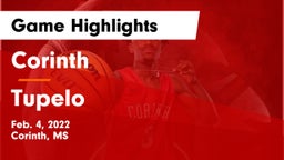 Corinth  vs Tupelo  Game Highlights - Feb. 4, 2022