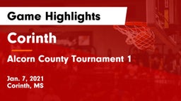Corinth  vs Alcorn County Tournament 1 Game Highlights - Jan. 7, 2021