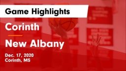 Corinth  vs New Albany  Game Highlights - Dec. 17, 2020