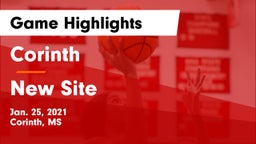 Corinth  vs New Site Game Highlights - Jan. 25, 2021