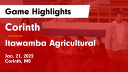 Corinth  vs Itawamba Agricultural  Game Highlights - Jan. 21, 2022