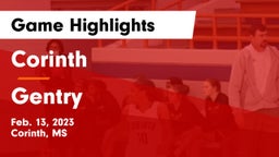 Corinth  vs Gentry Game Highlights - Feb. 13, 2023