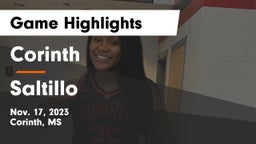 Corinth  vs Saltillo  Game Highlights - Nov. 17, 2023