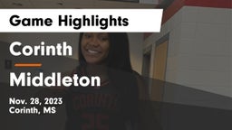 Corinth  vs Middleton  Game Highlights - Nov. 28, 2023