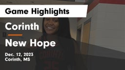 Corinth  vs New Hope  Game Highlights - Dec. 12, 2023