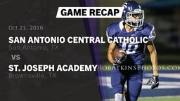 Recap: San Antonio Central Catholic  vs. St. Joseph Academy  2016