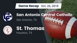 Recap: San Antonio Central Catholic  vs. St. Thomas  2018
