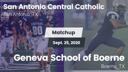 Matchup: San Antonio Central  vs. Geneva School of Boerne 2020