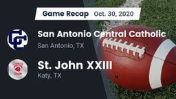 Recap: San Antonio Central Catholic  vs. St. John XXIII  2020