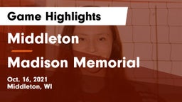 Middleton  vs Madison Memorial  Game Highlights - Oct. 16, 2021