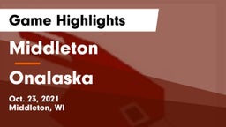 Middleton  vs Onalaska  Game Highlights - Oct. 23, 2021