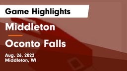 Middleton  vs Oconto Falls  Game Highlights - Aug. 26, 2022