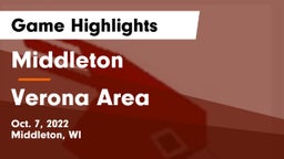 Middleton  vs Verona Area  Game Highlights - Oct. 7, 2022