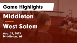 Middleton  vs West Salem  Game Highlights - Aug. 26, 2023