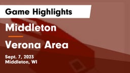 Middleton  vs Verona Area  Game Highlights - Sept. 7, 2023