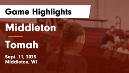 Middleton  vs Tomah  Game Highlights - Sept. 11, 2023