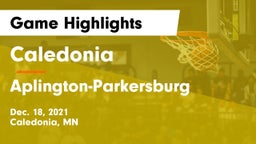 Caledonia  vs Aplington-Parkersburg  Game Highlights - Dec. 18, 2021
